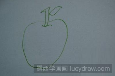 儿童画教程：教你画苹果