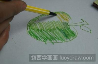 儿童画教程：教你画苹果