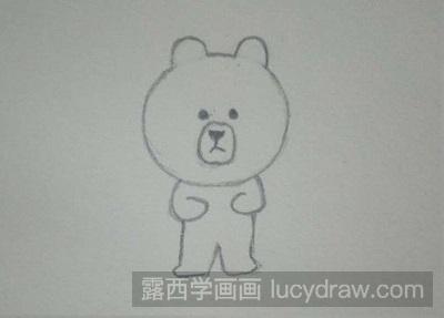 简笔画教程：教你画小棕熊
