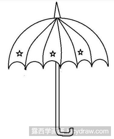 小雨伞简笔画
