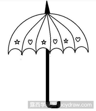 小雨伞简笔画