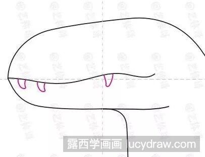 简笔画教程：教你画恐龙头