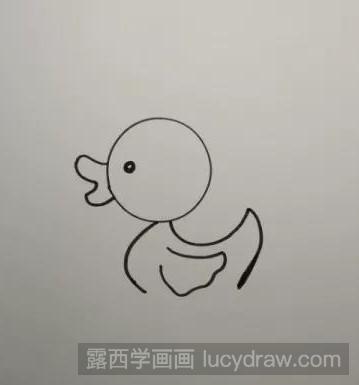 大黄鸭简笔画教程