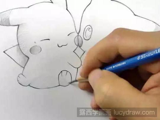 皮卡丘素描教程