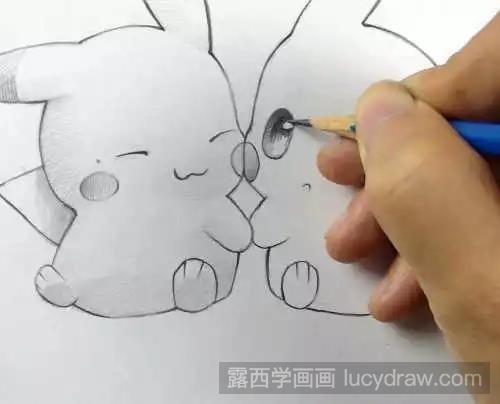 皮卡丘素描教程