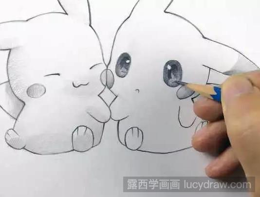 皮卡丘素描教程