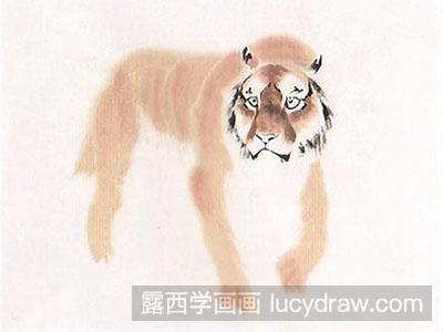 彩墨国画教程：怎么绘制老虎