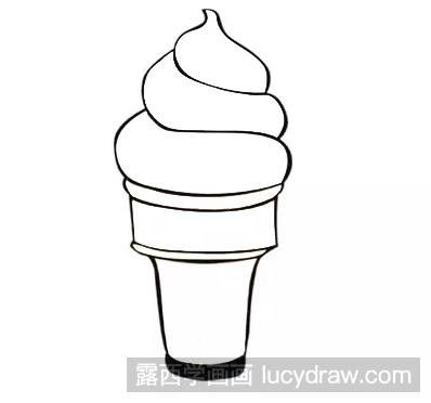 最简单的冰淇淋怎么画?