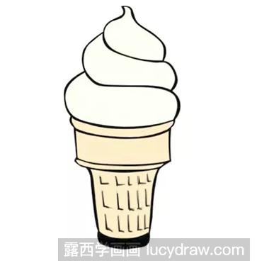 最简单的冰淇淋怎么画?