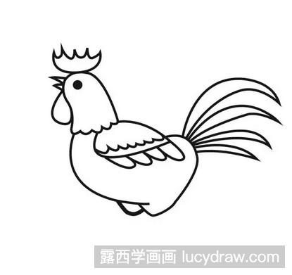 简笔画教程：教你画大公鸡