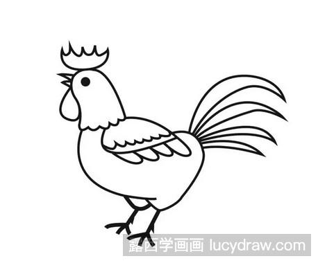 简笔画教程：教你画大公鸡