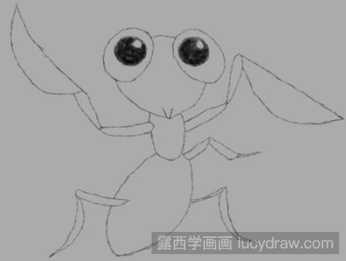 螳螂简笔画教程