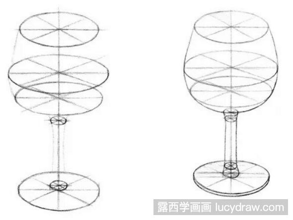 素描教程怎么画高脚杯