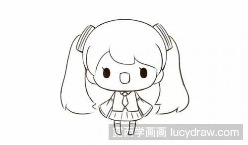 初音未来简笔画教程