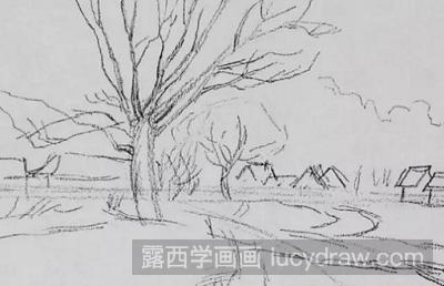 素描教程：教你画风景