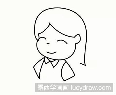 简笔画教程：教你画小女孩