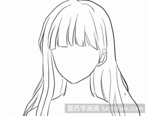 长发女生的漫画教程