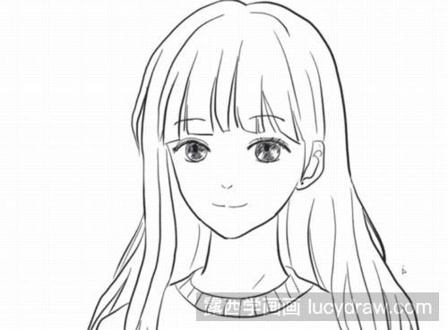 长发女生的漫画教程