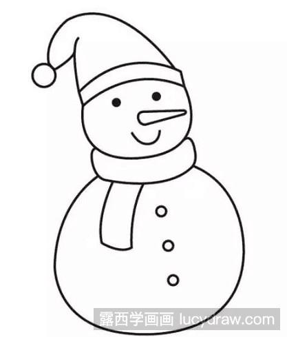 简笔画教程：教你画雪人