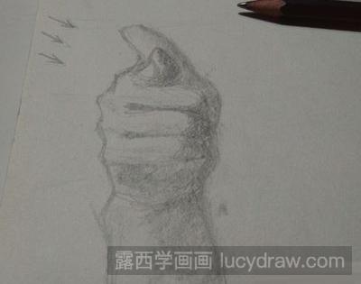 素描教程：教你画恶魔的左手