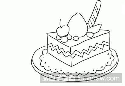 儿童画教程：美味的蛋糕