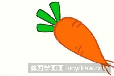 胡萝卜儿童画教程