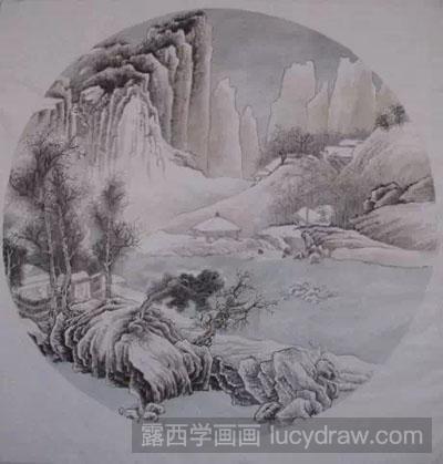 工笔画教程-怎么画山水