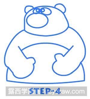 儿童画教程：教你画卡通大熊猫