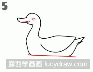 儿童画教程：教你画可爱小鸭子