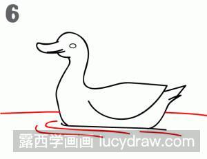 儿童画教程：教你画可爱小鸭子