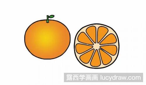 橙子简笔画教程