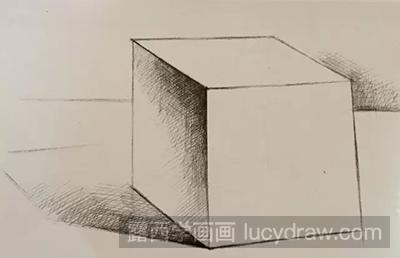 素描教程-怎么绘制正方体