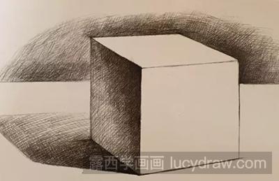 素描教程-怎么绘制正方体