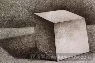 素描教程-怎么绘制正方体