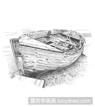 素描教程：怎么绘制旧船