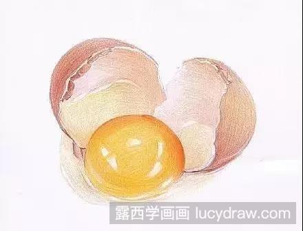 彩铅画教程：鸡蛋的详细画法
