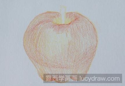 彩铅画教程：教你画苹果