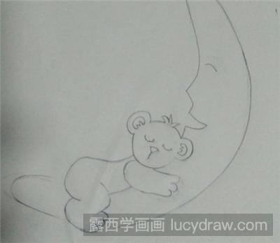儿童画教程：月亮姐姐晚安