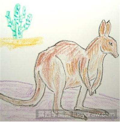儿童画教程：可爱的袋鼠