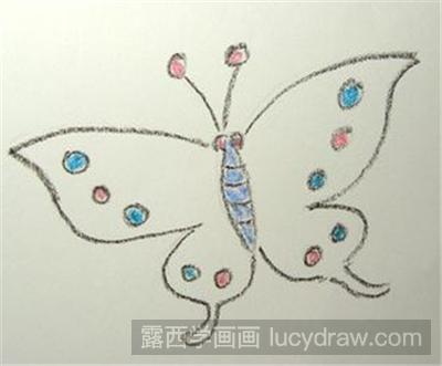儿童画教程：如何画美丽的蝴蝶