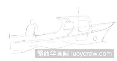 素描教程-摩托艇的绘制方法