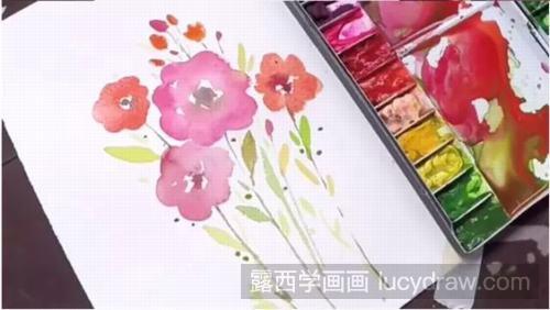 水彩画教程：好看的花卉怎么画？
