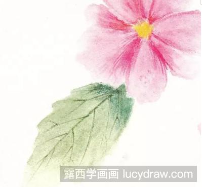 水溶性彩铅画花草教程