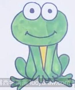 青蛙儿童画教程