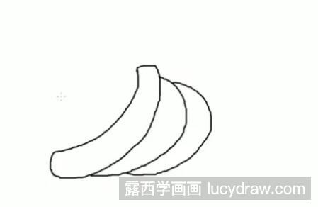 画香蕉的简单画法步骤图片