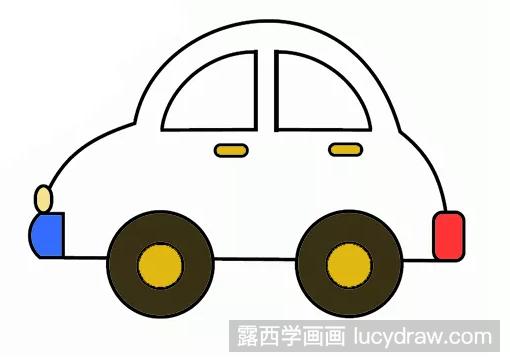 小汽车怎么画简笔画?