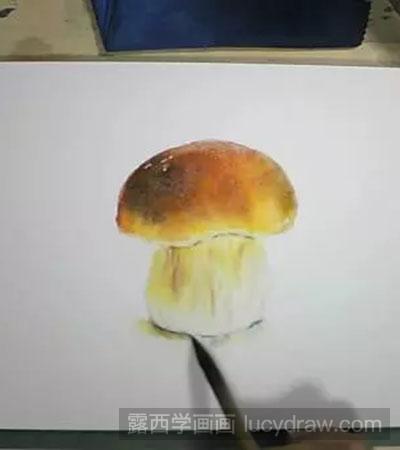 水彩画教程-怎么绘制小蘑菇