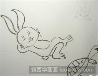 儿童画教程：龟兔赛跑