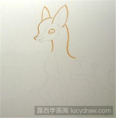 儿童画教程：聪明的小鹿