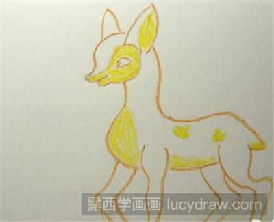 儿童画教程：聪明的小鹿